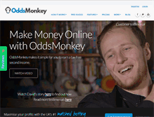 Tablet Screenshot of oddsmonkey.com